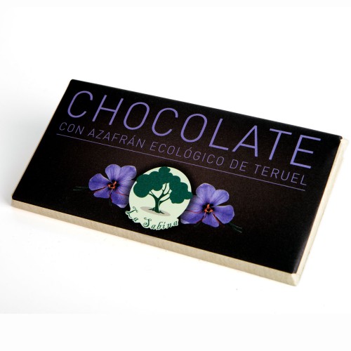 Organic Saffron dark Chocolate – 100g Gourmet Bar | La Sabina